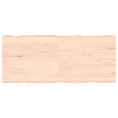 Blat masă 140x60x(2-6) cm lemn stejar netratat contur organic GartenMobel Dekor