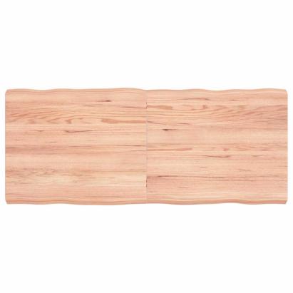 Blat masă, 120x50x(2-6) cm, maro, lemn tratat contur organic GartenMobel Dekor