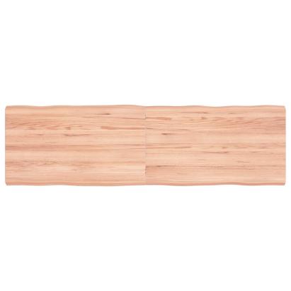 Blat masă, 140x40x(2-4) cm, maro, lemn tratat contur organic GartenMobel Dekor