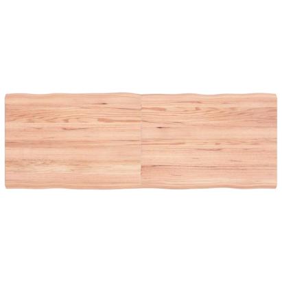 Blat masă, 140x50x(2-4) cm, maro, lemn tratat contur organic GartenMobel Dekor