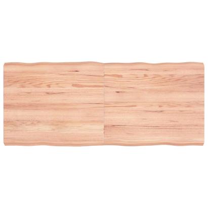 Blat masă, 140x60x(2-6) cm, maro, lemn tratat contur organic GartenMobel Dekor