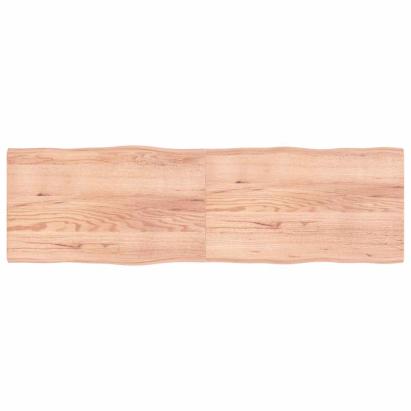 Blat masă, 200x60x(2-4) cm, maro, lemn tratat contur organic GartenMobel Dekor