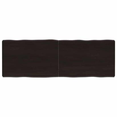 Blat masă, 120x40x(2-6) cm, maro, lemn tratat contur organic GartenMobel Dekor