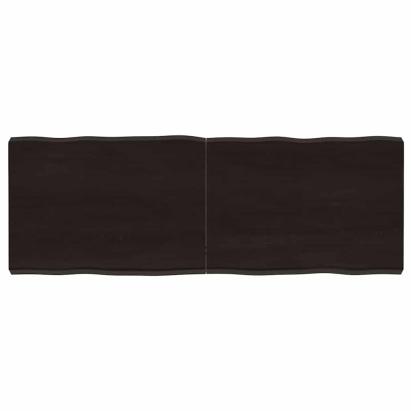 Blat masă, 140x50x(2-6) cm, maro, lemn tratat contur organic GartenMobel Dekor