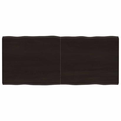 Blat masă, 140x60x(2-4) cm, maro, lemn tratat contur organic GartenMobel Dekor