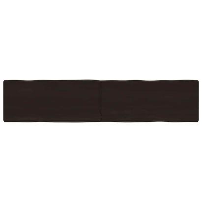 Blat masă, 180x40x(2-6) cm, maro, lemn tratat contur organic GartenMobel Dekor