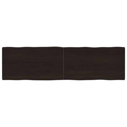 Blat masă, 180x50x(2-4) cm, maro, lemn tratat contur organic GartenMobel Dekor
