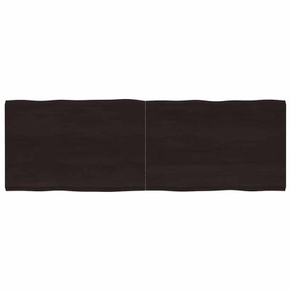 Blat masă, 180x60x4 cm, gri, lemn stejar tratat contur organic GartenMobel Dekor
