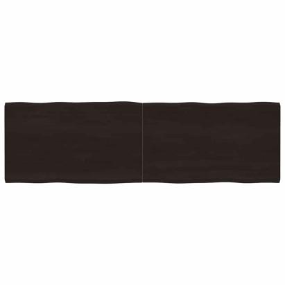Blat masă, 200x60x4 cm, gri, lemn stejar tratat contur organic GartenMobel Dekor