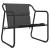 Set mobilier de grădină, cu perne, antracit, 3 piese, oțel GartenMobel Dekor