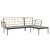 Set mobilier de grădină cu perne gri închis, 3 piese, poliratan GartenMobel Dekor