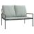 Set mobilier de grădină, cu perne, antracit, 3 piese, oțel GartenMobel Dekor