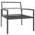 Set mobilier de grădină, cu perne, antracit, 3 piese, oțel GartenMobel Dekor