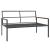 Set mobilier de grădină, cu perne, antracit, 3 piese, oțel GartenMobel Dekor