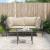Set mobilier de grădină cu perne, 3 piese, gri, poliratan GartenMobel Dekor