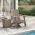 Scaun Adirondack, maro deschis, 75x88,5x89,5 cm, polipropilenă GartenMobel Dekor