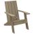 Scaun Adirondack, maro deschis, 75x88,5x89,5 cm, polipropilenă GartenMobel Dekor