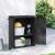Dulap depozitare de exterior, negru, 65x37x85 cm, PP GartenMobel Dekor