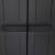 Dulap depozitare de exterior, negru, 65x37x165 cm, PP GartenMobel Dekor