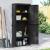 Dulap depozitare de exterior, negru, 65x37x165 cm, PP GartenMobel Dekor