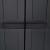 Dulap depozitare de exterior, negru, 65x37x165 cm, PP GartenMobel Dekor