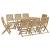 Set mobilier de grădină, 9 piese, lemn masiv de acacia GartenMobel Dekor