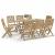 Set mobilier de grădină, 9 piese, lemn masiv de acacia GartenMobel Dekor