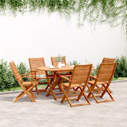 Scaune de grădină pliante, 6 buc. 57x66x95 cm lemn masiv acacia GartenMobel Dekor