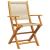 Set mobilier de grădină 5 piese polipropilenă bej/lemn masiv GartenMobel Dekor