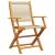 Set mobilier de grădină 5 piese polipropilenă bej/lemn masiv GartenMobel Dekor