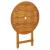 Set mobilier bistro, 3 piese, bej, polipropilenă și lemn masiv GartenMobel Dekor