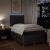 Pat box spring cu saltea, maro închis, 120x200 cm, textil GartenMobel Dekor