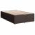 Pat box spring cu saltea, maro închis, 120x200 cm, textil GartenMobel Dekor