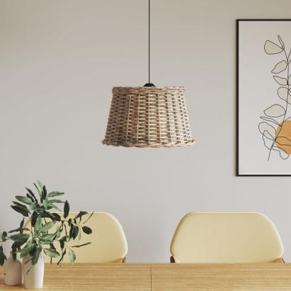 Abajur lustră, maro, Ø45x28 cm, răchită GartenMobel Dekor