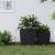 Jardinieră cu interior detașabil, antracit, 37 / 64 L, PP ratan GartenMobel Dekor