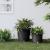 Jardinieră cu interior detașabil antracit 35 / 37,5 L PP ratan GartenMobel Dekor