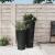 Jardinieră cu interior detașabil, antracit, 8 / 22 L PP canelat GartenMobel Dekor