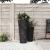 Jardinieră cu interior detașabil, antracit 18 / 45 L PP canelat GartenMobel Dekor