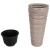 Jardinieră cu interior detașabil, mocha, 18/45 L, PP canelat GartenMobel Dekor