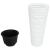 Jardinieră cu interior detașabil, alb, 18 / 45 L, PP canelat GartenMobel Dekor