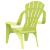 Scaune grădină de copii 2 buc. verde 37x34x44 cm PP aspect lemn GartenMobel Dekor