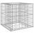 Coș gabion, argintiu, 70x70x65 cm, fier galvanizat GartenMobel Dekor