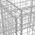 Coș gabion, argintiu, 70x70x65 cm, fier galvanizat GartenMobel Dekor