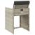 Fotolii de grădină cu perne, 4 buc., gri deschis, poliratan GartenMobel Dekor
