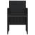 Set bistro cu perne, 3 piese, negru, poliratan GartenMobel Dekor
