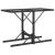 Set bistro cu perne, 3 piese, negru, poliratan GartenMobel Dekor