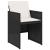 Set mobilier de grădină cu perne, 5 piese, negru, poliratan GartenMobel Dekor