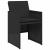 Set mobilier de grădină cu perne, 5 piese, negru, poliratan GartenMobel Dekor