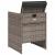 Set mobilier de grădină cu perne, 5 piese, gri, poliratan GartenMobel Dekor