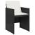 Set mobilier de grădină cu perne, 5 piese, negru, poliratan GartenMobel Dekor